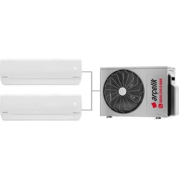 Arçelik Multi Klima Duvar Tipi 2+1 İnverter 12+12 18000Btu Klima ZM18103-12+12