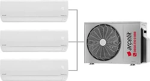 Arçelik Multi Sistem Duvar Tipi 3+1 Inverter 12+18+18 30000BTU Klima ZM30105-12+18+18