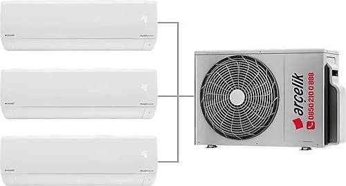 Arçelik Multi Sistem Duvar Tipi 3+1 İnverter 9K+9K+9K 18000Btu Klima ZM18103 MD 9+9+9