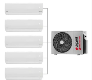 Arçelik Multi Klima  Duvar Tipi 9K+9K+9K+9K +9K 5+1 İnverter  30000BTU Klima ZM30105 MD