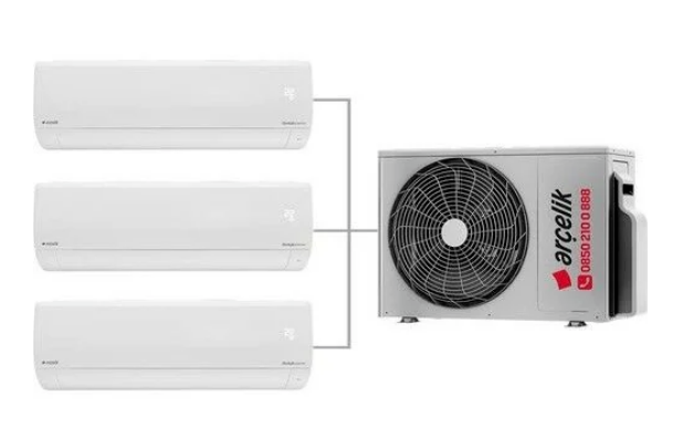 Arçelik Multi Klima Duvar Tipi 12K+24K+24K 3+1 İnverter  30000BTU Klima ZM30105 MD